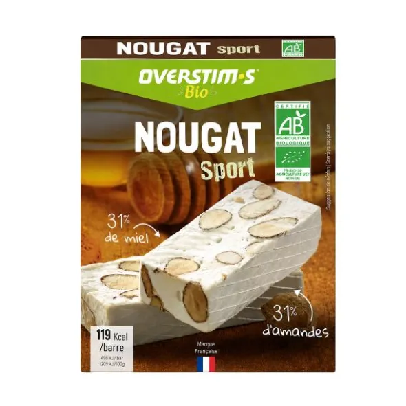 Barre de nougat bio Overstim.s x 4