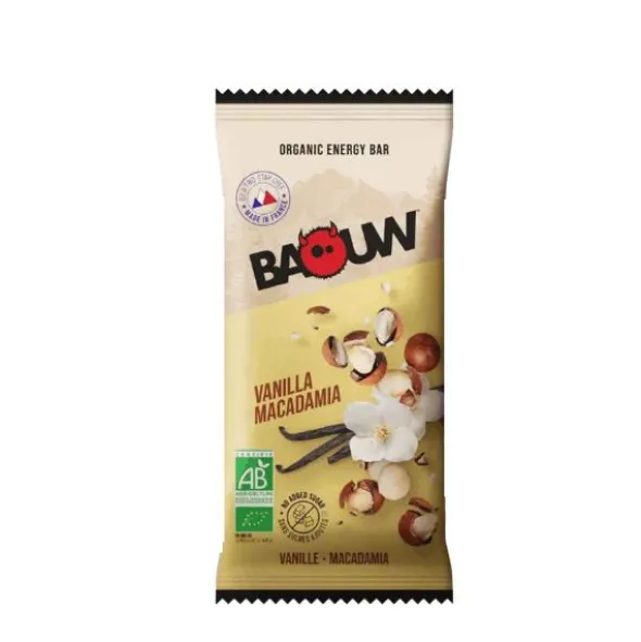 Barre énergétique bio Baouw Extra - Vanille, macadamia