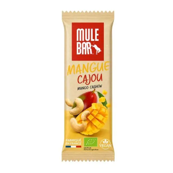Barre énergétique bio Mulebar - Mangue, noix de cajou