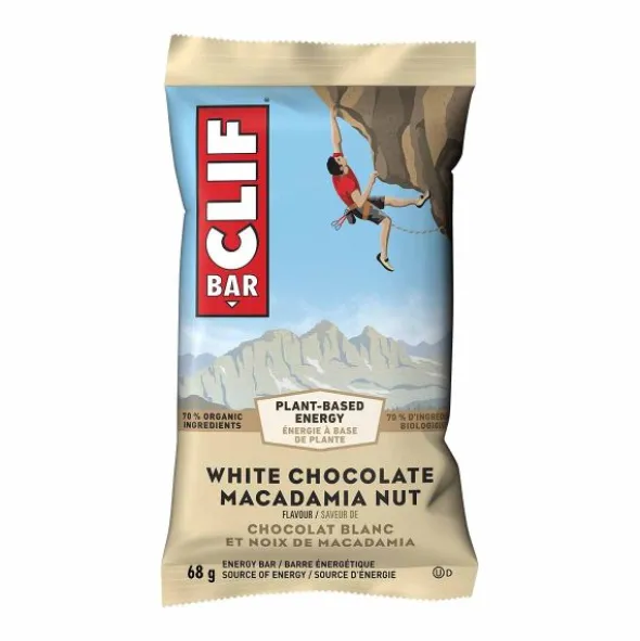 Barre énergétique Clif Bar - Avoine et noix de macadamia, saveur chocolat blanc