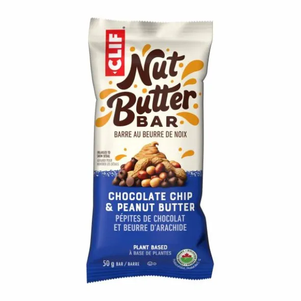 Barre énergétique Clif Bar fourrée au beurre de cacahuète - Pépites de chocolat