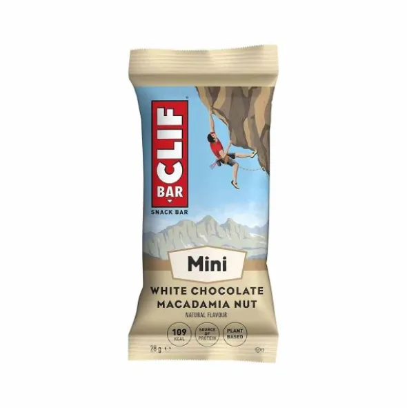 Barre énergétique Clif Bar Mini - Avoine et noix de macadamia, saveur chocolat blanc