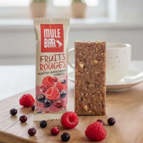 Barre énergétique Mulebar - Framboises, cassis et canneberges
