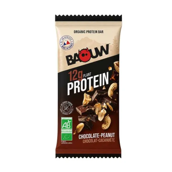 Barre protéinée bio Baouw - Chocolat et Cacahuète