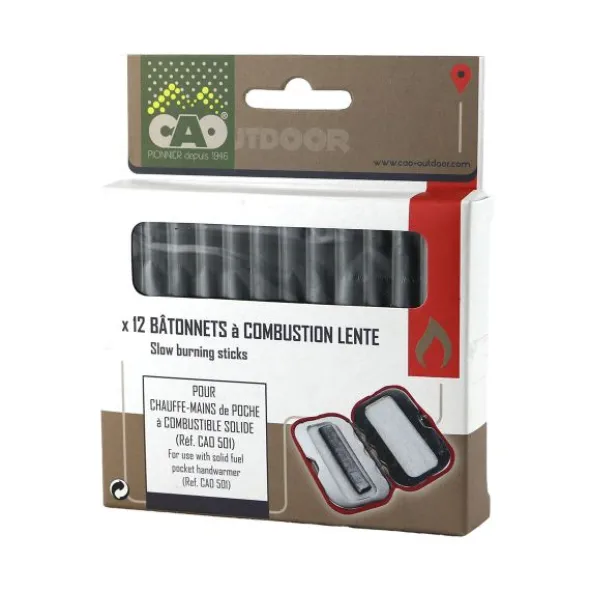 Batonnets à combustion lente pour chauffe main de poche x 12