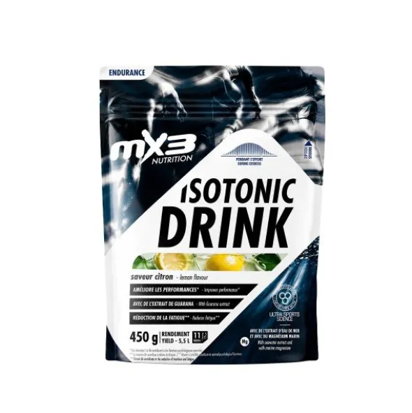 Boisson isotonique MX3 Endurance - Effort court - Citron, Guarana
