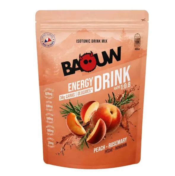 Boisson énergétique Baouw - Pêche, romarin - 585 g