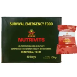Boîte de biscuits d'urgence Nutrivits x 40 - Fruits - 15 ans