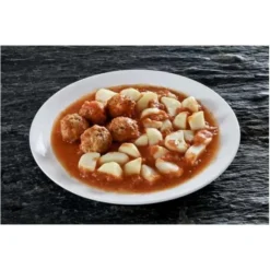 Boulettes de viande sauce tomate et pommes de terre