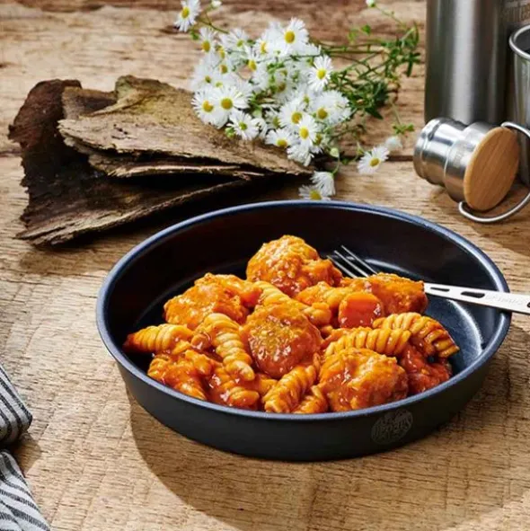 Boulettes végétariennes avec pâtes