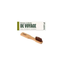Brosse à dent de voyage PAOS en bambou
