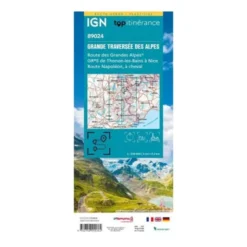 Carte plastifiée IGN - GR5 - Grande Traversée des Alpes