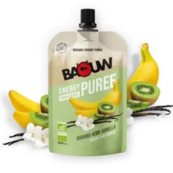 Compote énergétique bio Baouw - Banane, kiwi, vanille