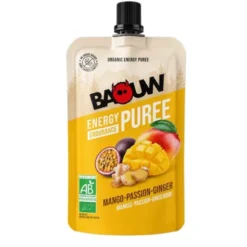 Compote énergétique bio Baouw - Mangue, passion, gingembre