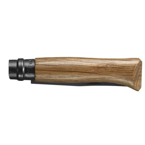 Couteau Opinel n°8 Black - Tradition 8,5 cm - Inox noir, chêne
