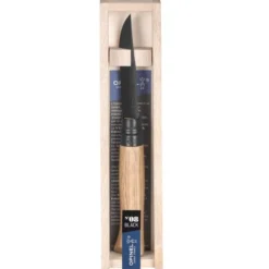 Couteau Opinel n°8 Black - Tradition 8,5 cm - Inox noir, chêne