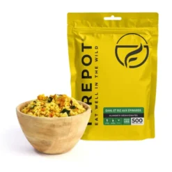 Dahl et riz aux épinards