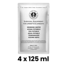 Eau potable en sachet - 5 ans - 0,5 L (4 x 125 ml)