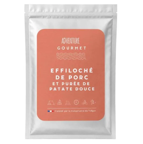 Effiloché de porc purée de patate douce