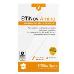 Effinov Amino - Boisson de récupération Effinov x 10 sticks - Agrume