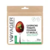 Gaspacho tomate, poivron et basilic