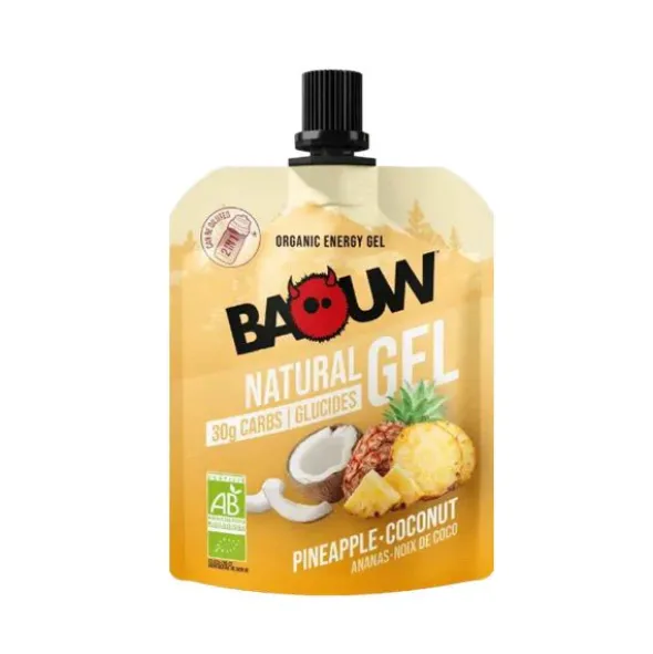 Gel énergétique bio Baouw - Ananas, noix de coco