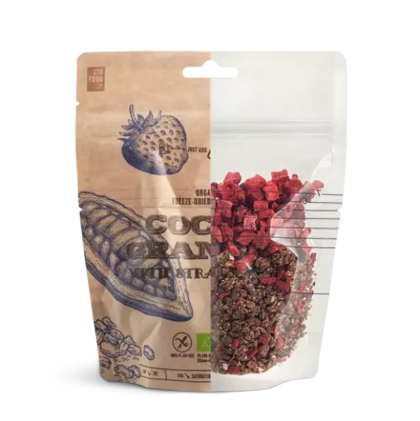 Granola cacao et fraises bio
