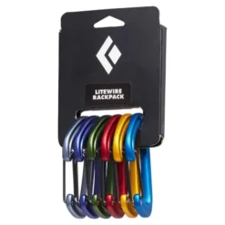 Kit de 6 mousquetons Black Diamond LiteWire RackPack