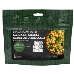 Macaronis, poulet et brocolis avec sauce au fromage