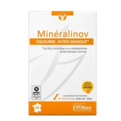 Minéralinov - Complément alimentaire Effinov x 14 sticks - Équilibre acido-basique