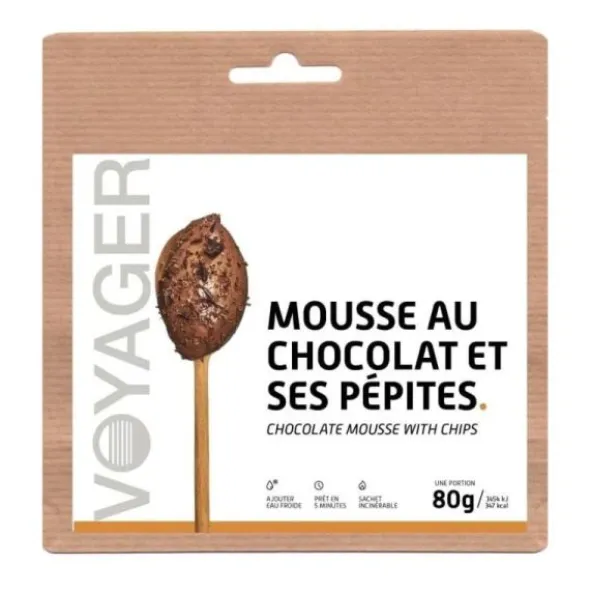 Mousse au chocolat et ses pépites