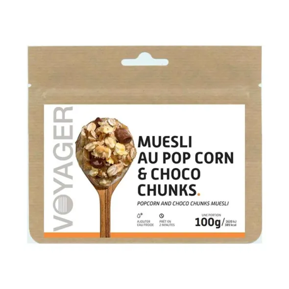 Muesli au pop corn et choco chunks