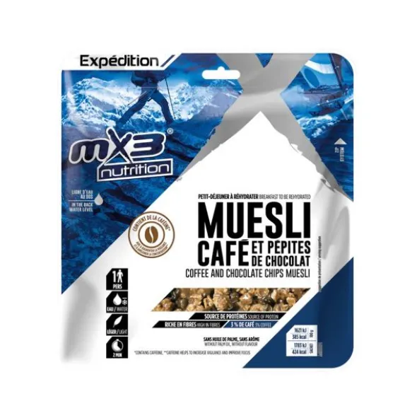 Muesli café et pépites de chocolat