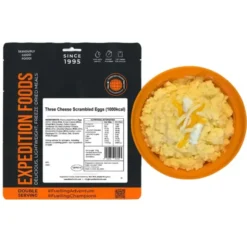 Oeufs brouillés aux 3 fromages - Double portion