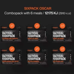 Pack de 6 repas lyophilisés Tactical Foodpack - Oscar