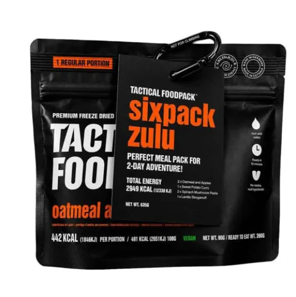 Pack de 6 repas lyophilisés végétariens Tactical Foodpack - Zulu