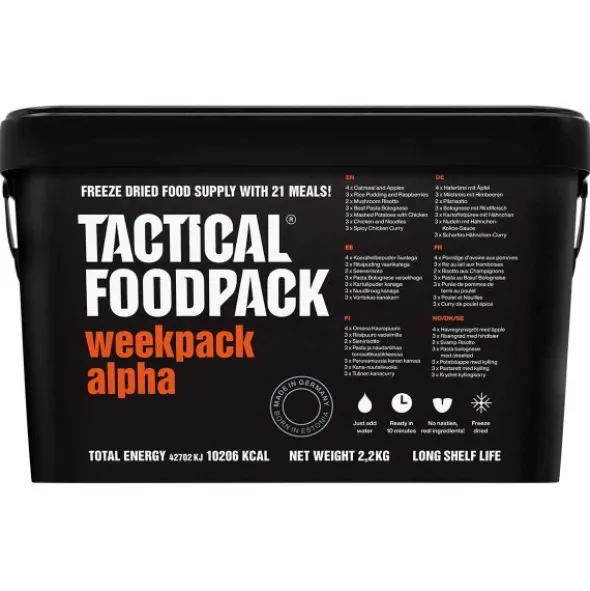 Pack 7 jours en seau Alpha - Repas lyophilisés - 8 ans