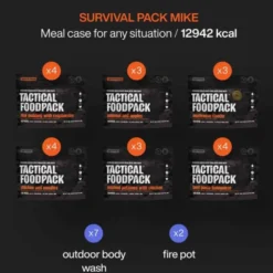 Pack 7 jours en seau Mike - Repas lyophilisé, matériel - 8 ans