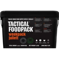 Pack 7 jours en seau végétarien Juliett - Repas lyophilisés - 8 ans