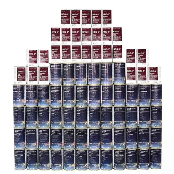 Pack Survie 3 mois végétarien - Repas, Rations compactes - Stockage 15 ans