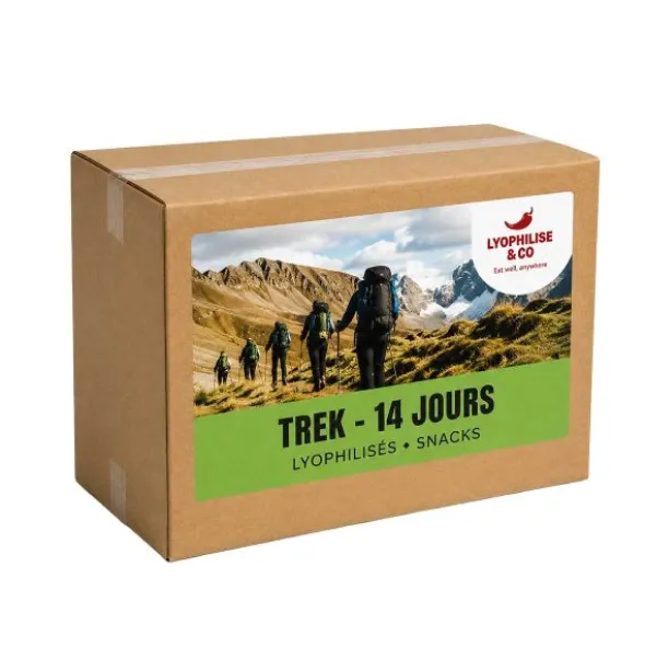 Pack Trek Végétarien - 14 jours - Lyophilisés et Snacks