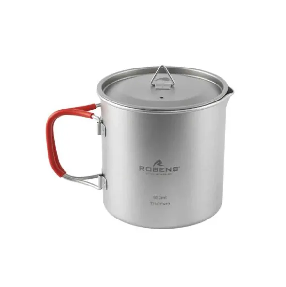 Popote en titane Robens Forge Solo Pot UL - 0,65 L
