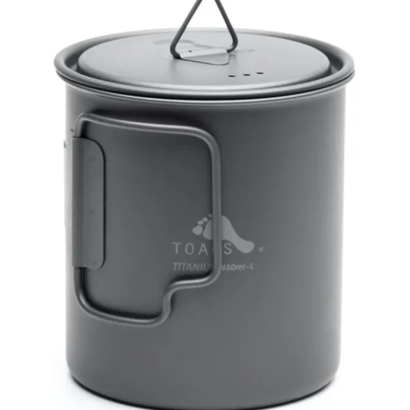 Popote en titane Toaks Ultralight avec couvercle - 0,45 L
