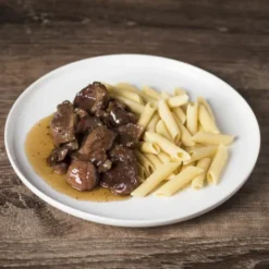 Porc au caramel et pommes de terre