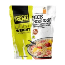Porridge de riz aux fraises, à la mangue et à la vanille