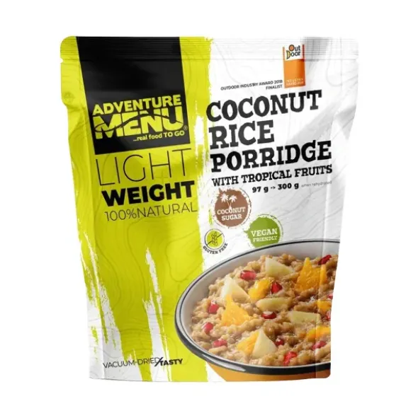 Porridge de riz à la noix de coco et aux fruits tropicaux