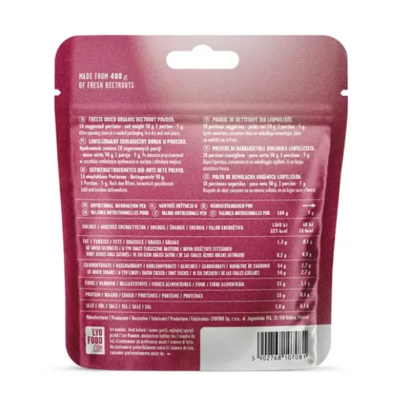 Poudre de betteraves bio