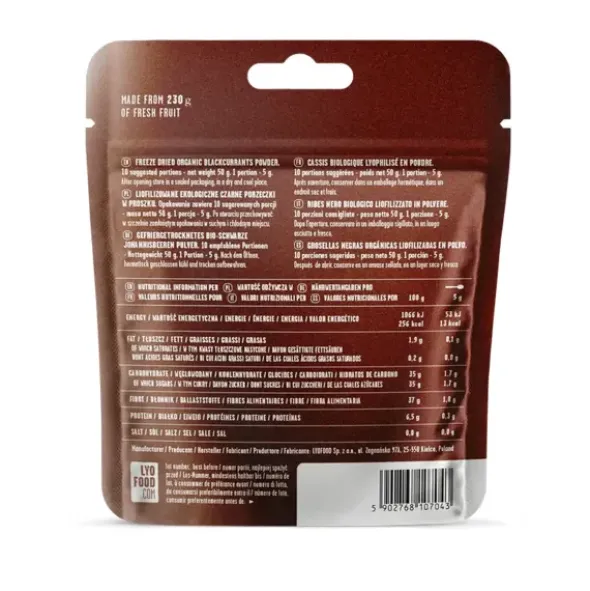 Poudre de cassis bio