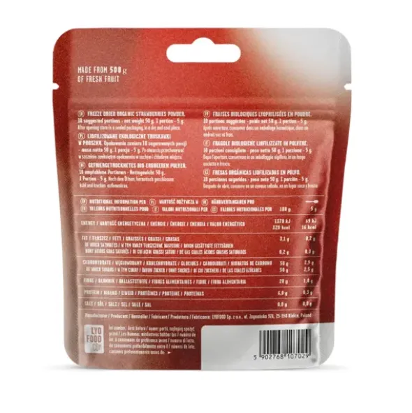 Poudre de fraises bio