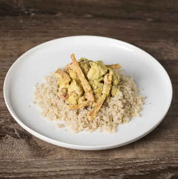 Poulet curry et quinoa